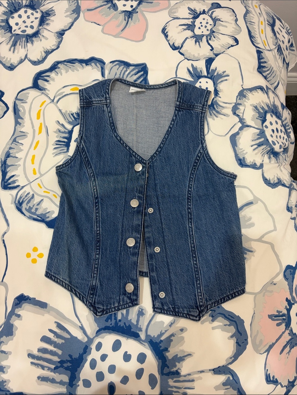 Abercrombie & Fitch Blue Denim Sleeveless Vest for Kids